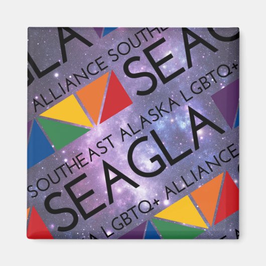 SEAGLA宇宙ロゴマグネット マグネット (正面)