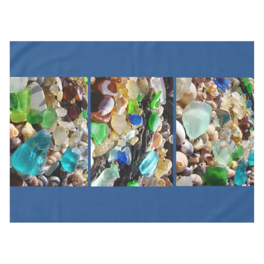 Seaglassのビーチのテーブルクロスの沿岸結婚式の家 テーブルクロス (正面(横))