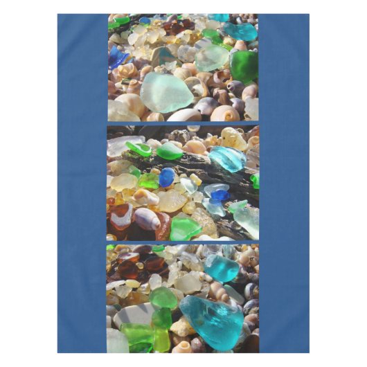 Seaglassのビーチのテーブルクロスの沿岸結婚式の家 テーブルクロス (正面)