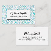 Seaglassメイクアップアーティストヘアサロン名刺 名刺 (正面/裏面)