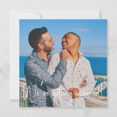 Seaglass水色金ゴールドア結婚ントセントの写真 セーブザデート (裏面)