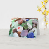 Seaglass カード (黄色い花)