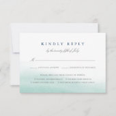 Seaglass Tides Meal Choice RSVPカード (正面)