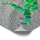 SeaGlassMermaid11x14ラップ ポスター (角)