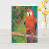 Seagrapesのオウム カード (黄色い花)