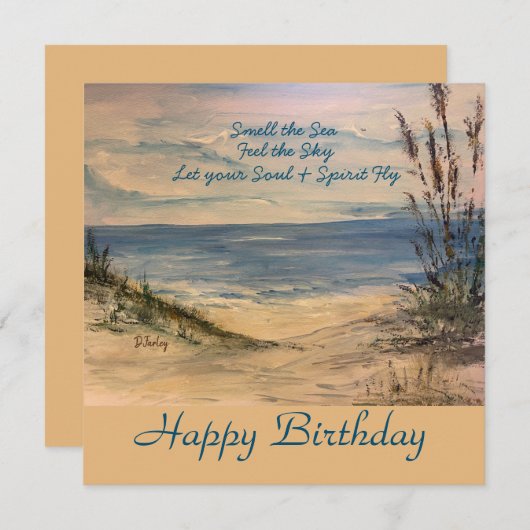 Seagrass Flat  Card サンキューカード (正面/裏面)