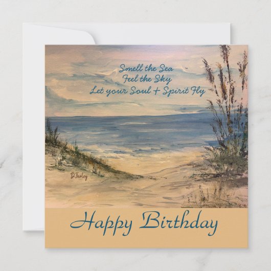 Seagrass Flat  Card サンキューカード (正面)