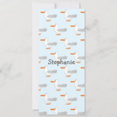 Seagullデザインパーソナライズされたブックマーク 招待状 (正面)