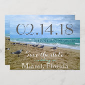 Seagullビーチ日付の保存 セーブザデート (正面/裏面)