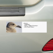 Seagullプロファイル バンパーステッカー (車上)