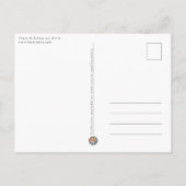 Seagullポートレート写真 ポストカード (裏面)