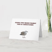 Seagullリングや輪ベアラー要求カード 招待状 (裏面)
