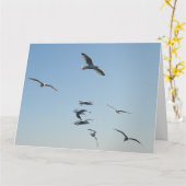 Seagull自飛んでいる分の追加文字 カード (黄色い花)