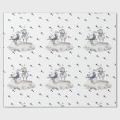 Seagull Adventure Baby | Nautical Ocean Themed ラッピングペーパー (フラット)