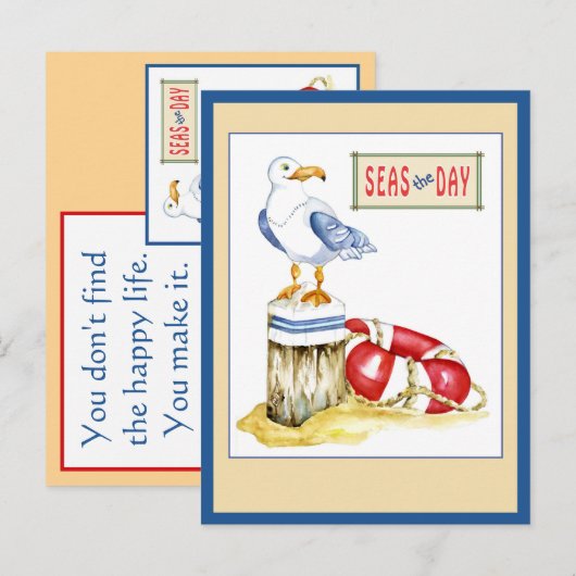 Seagull Anytimeカード ポストカード (正面/裏面)