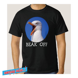 Seagull Beak Off Fab おもしろい Joke Tシャツ