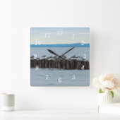 Seagull Breaktime Wall Clock スクエア壁時計 (ホーム)