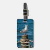 Seagull by the Sea Personalized ラゲッジタグ (正面縦)