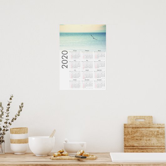 Seagull Calendar 2020ポスター ポスター (キッチン)