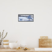 Seagull Eating on Ice Poster ポスター (キッチン)