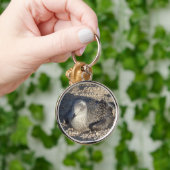 Seagull Enjoying The Sun Summer Photography キーホルダー (手)