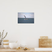 Seagull Flying Photo Poster ポスター (キッチン)