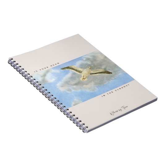 Seagull in the clouds ノートブック (右側)