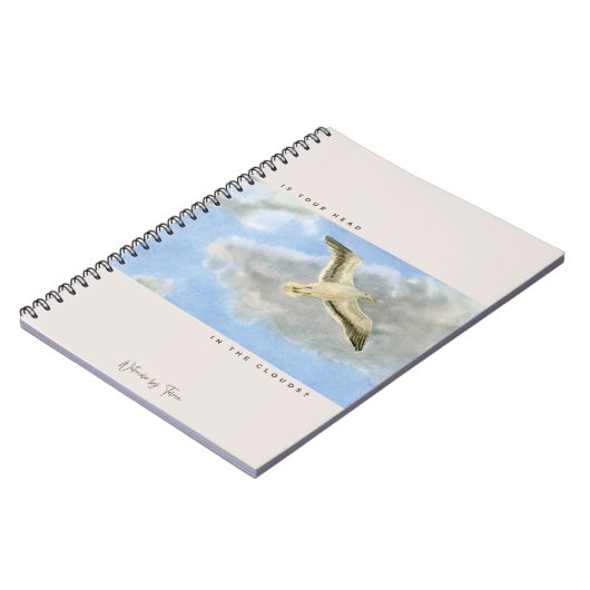 Seagull in the clouds ノートブック (左側)