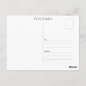 Seagull in the clouds watercolor ポストカード (裏面)