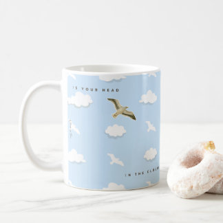 Seagull in the clounds コーヒーマグカップ