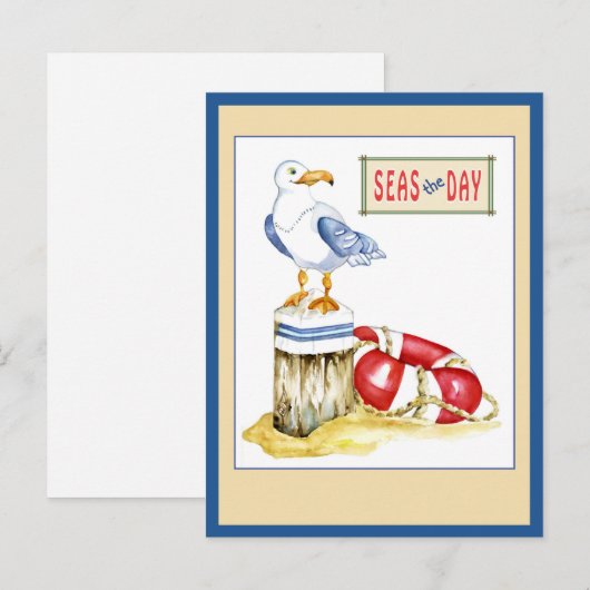 Seagull Nautical Anytime Card ポストカード (正面/裏面)