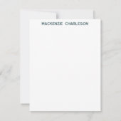 Seagull Nautical Coastal Bird Personalized ノートカード (裏面)