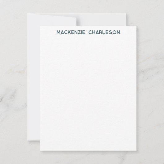 Seagull Nautical Coastal Bird Personalized ノートカード (裏面)