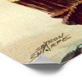 SEAGULL & PILINGS 2 by SHARON SHARPE ポスター (角)