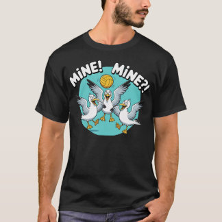Seagull Volleyball Mine Mine Beach Bird Ocean Tシャツ