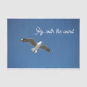 Seagull White Gray Blueインスピレーション写真 薄葉紙 (正面)