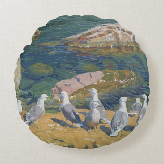 Seagulls 1910年 ラウンドクッション (正面)
