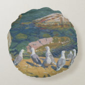 Seagulls 1910年 ラウンドクッション (裏面)