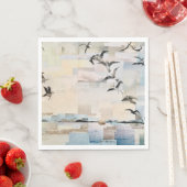 SeaGulls in Flight» Willowcatdesignsによるカット紙 スタンダードランチョンナプキン (インサイチュ)