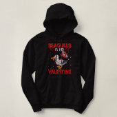 Seagulls Is My Valentine Hearts Love Seagull Valen パーカ (デザイン正面)