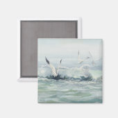 SEAGULLS & SURF by SHARON SHARPE マグネット (正面/裏面)