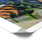 SeaHorseと熱帯魚，カラフル ポスター (角)