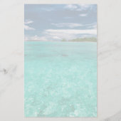 Seahorseクリスマスキッズ紙を書いてありがとう 便箋 (裏面)