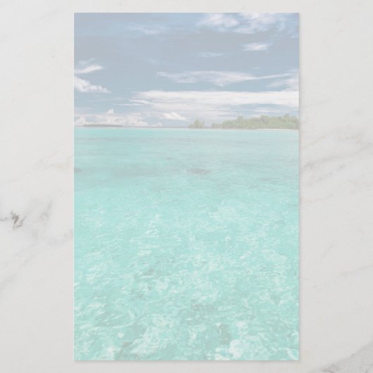 Seahorseクリスマスキッズ紙を書いてありがとう 便箋 (裏面)