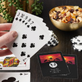 Seahorseシルエットモノグラム写真 トランプ (インサイチュ)