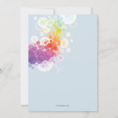 Seahorseフレームの写真の誕生日パーティーの招待 招待状 (裏面)