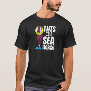 SeaHorse 乗馬 レース 馬術 少女 スポーツ Tシャツ