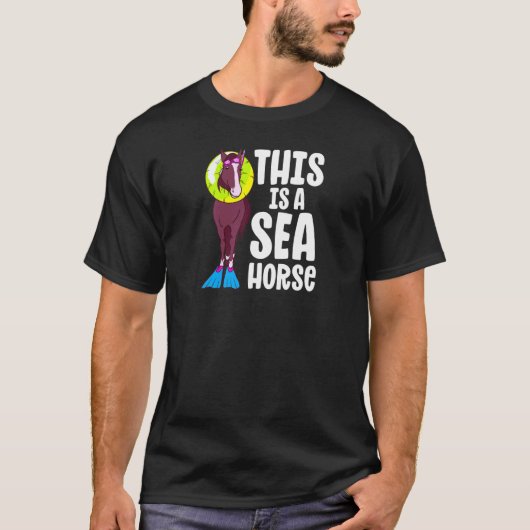 SeaHorse 乗馬 レース 馬術 少女 スポーツ Tシャツ (正面)
