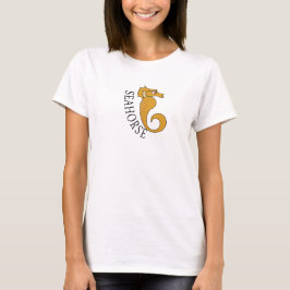 Seahorse – 白人女性の基本Tシャツ Tシャツ