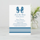 Seahorse 航海の Save the Date招待状 招待状 (スタンド正面)